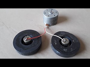 Free Energy Device in Two Magnets