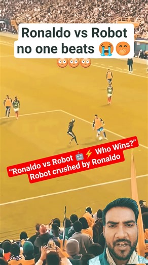 ⚡ Ronaldo Destroys Robot! Can AI Beat Human Legend? #ronaldo #football #robotchallenge