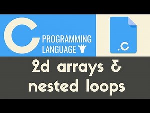 2D Arrays & Nested Loops | C | Tutorial 25