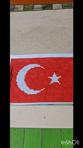 🇹🇷 Türkiye bayrağı pixel art #abune_olun #pixelnyuba #pixelart