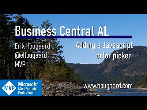 Adding a javascript Color Picker in AL to Business Central