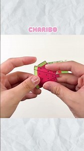 Mini watermelon ice cream 🍉 #paperdiy #diy #minisatisfying