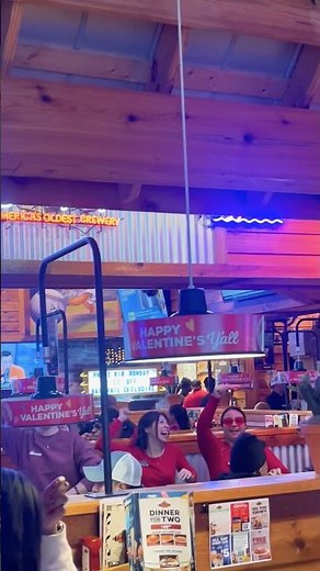 Texas Roadhouse employees line dancing