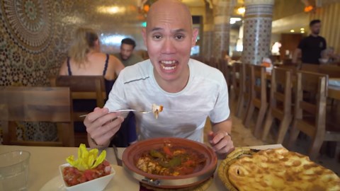 CRAZY Street Food Tour in Agadir, Morocco - MOROCCAN COW BRAIN TAGINE + AFRICA’S LARGEST INDOOR SOUK