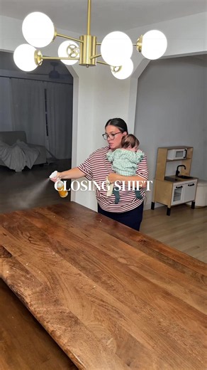 I love showing people how normal our family is. #creatorsearchinsights #closingshift #twomoms #wlw #eveningreset lesbian couple two moms lgbt family closing shift evening reset clean kitchen after dinner