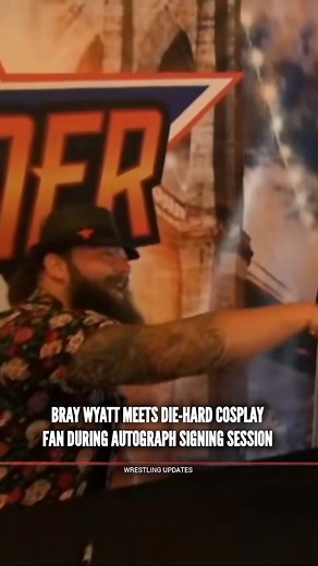37K views · 1.3K reactions | #BrayWyatt Meets Die-Hard Cosplay Fan During Autograph Signing Session | Wrestling Updates | Facebook