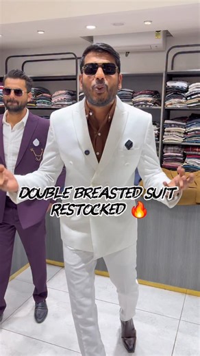 FASHION FEVER 🧿 on Instagram: "🔥 DOUBLE BREASTED SUIT — FULL SET 🔥 💰 Just ₹2899 — Full Set Restocked by popular demand! ✨ Premium look | Sharp fitting 👔 Perfect for weddings, parties & formal wear 📏 Sizes Available: M | L | XL | XXL 📍 Address: Fashion Fever, Saket Nagar, Indore 📞 Contact: 7000058032 🛒 Online Order Available 📩 DM us your size & color to book now #DoubleBreastedSuit #PremiumSuit #WeddingWear #PartyWear #FashionFever #indorefashion #fashionfever #indore #indorefashion"