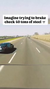 Imagine trying to brake check 40 tons of steel 💀 #driverkarma #wtfmoments #instantregret #tiktokfails #carchaos #fypシ #viral #insanedrivers #epicfail #traffictantrums #drivingfails #accidentcaught #dashcam | Crash.Camz4