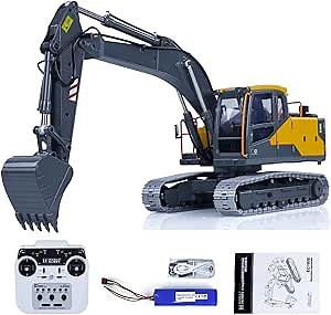 Double E 1:14 RC Excavator Model for E010 EC160E Full Alloy Metal RC Engineering Digger Vehicle Motor ESC Servo Light