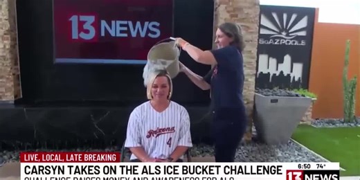 VIDEO: Carsyn takes the ALS Challenge