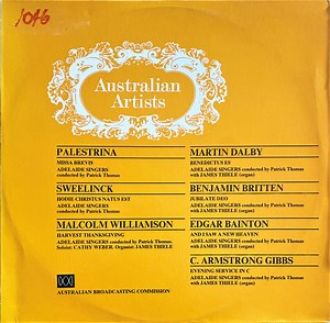 Adelaide Singers Conducted By Patrick Thomas - Australian Artists - Adelaide Singers