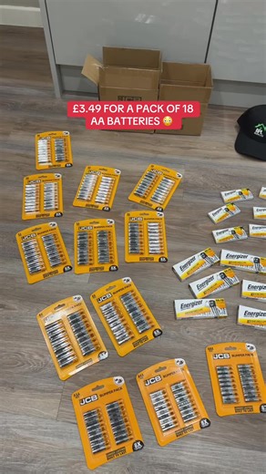 18x JCB AA alkaline batteries for just £3.49 🔋 long-lasting, reliable power for everyday essentials — remotes, toys, torches, clocks and more. #tiktokshopuk #batteries #everydayessentials #homeessentials