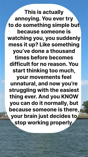 Why everything gets harder when someone is watching