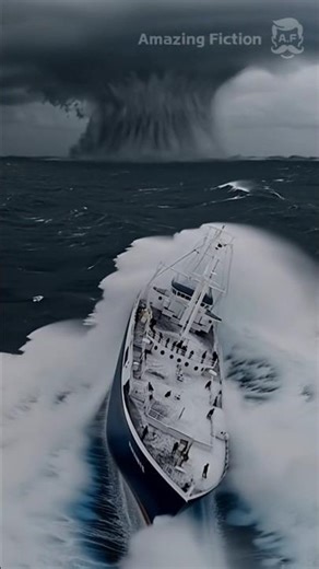 A terrifying tornado attack! 🌊 무시무시한 토네이도 습격!💥 #MarineDisaster #Tornado #ShipDestruction