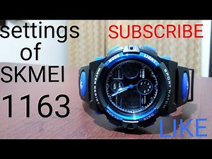 Settings for SKMEI 1163 watch for men