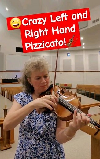 😄🎻Crazy Left and Right hand Pizzicato, Paganini Caprice #24!