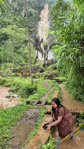 washing clothes in the river