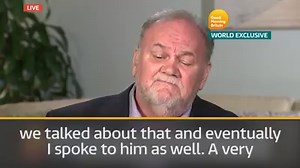 182K views · 512 reactions | 'My daughter has been a Princess since the day she was born.' Thomas Markle, father of the Duchess of Sussex, speaks about the moment he spoke to Prince Harry for the first time in a WORLD EXCLUSIVE interview. | Good Morning Britain | Facebook