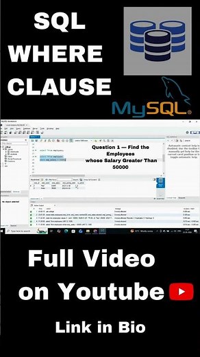 🔥 SQL WHERE Clause Explained! #qa_techhub