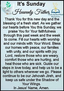 28K views · 771 reactions | #sunday #prayer | God's Spoken Word Ministries | Facebook