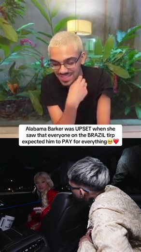 Alabama Barker was UPSET when she saw that everyone on the BRAZIL tirp expected him to PAY for everything🥺❤️ #n3on #alabamabarker #fyp