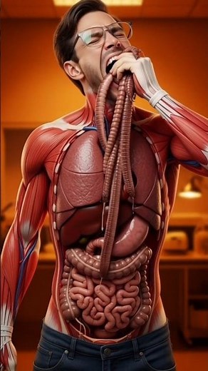 Eating WORMS: What Happens Inside Your Body? | 3D Animation 😱