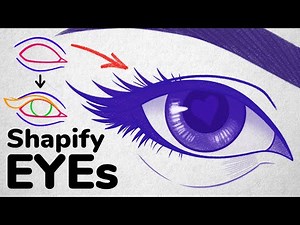 EASIEST way to Draw EYE shapes | Step by Step | Shapify Anatomy