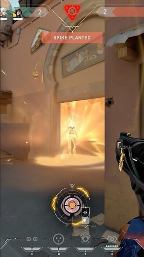 Why she jump like that on bind 😭😂 #valorant