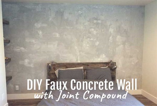 How to Make a Faux Concrete Wall 1-2-3