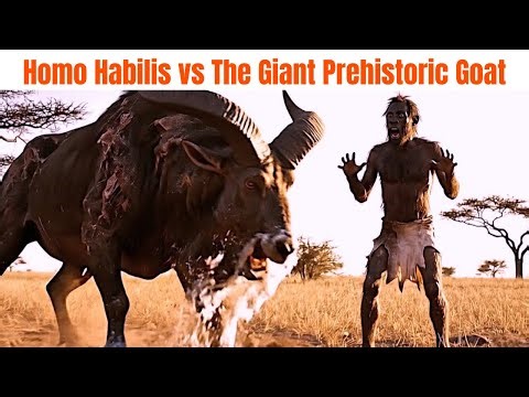 Life Millions of Years Ago | When Homo Habilis Faced the Giant Prehistoric Goat