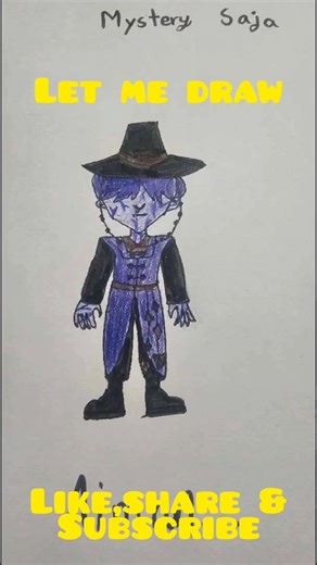 Cute Dark Fantasy Chibi Drawing | Mystery Art#drawing #letmedraw