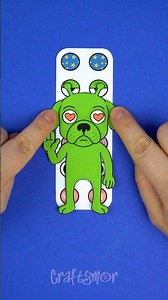 Gog The Green Alien Dog In Paper Craft Game #gogthealiendog #papercraftgame #diy