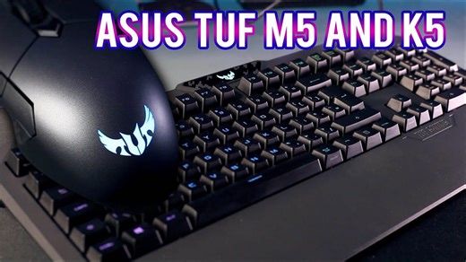 Asus TUF RGB Gaming M5 mouse and K5 keyboard review