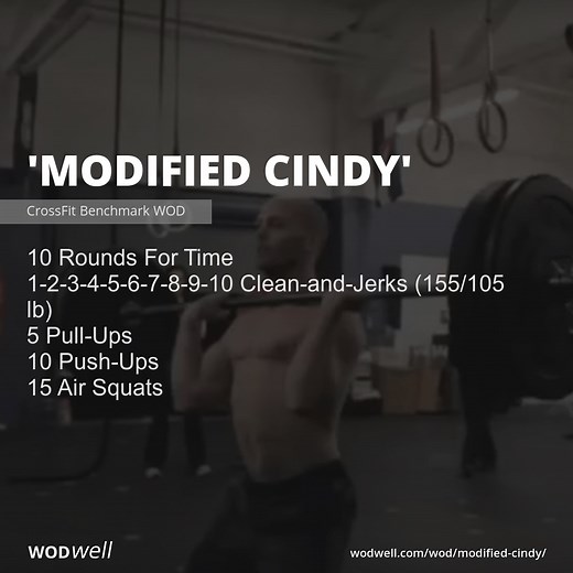 "Modified Cindy" Workout, CrossFit Benchmark WOD | WODwell