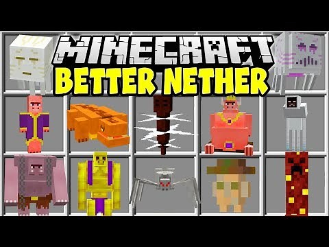 Minecraft BETTER NETHER MOD | NEW NETHER BOSSES, BIOMES, STRUCTURES & MORE!!