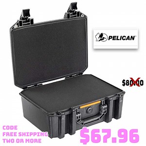 Pelican V300 Vault Large Pistol Case $67.96 CODE FREE S&H 2  Units