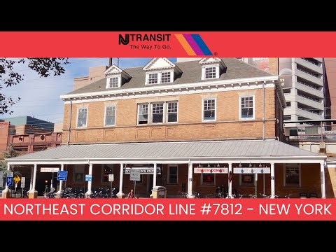 NJ Transit Train 7812 to New York Penn Station Last Call Announcements at New Brunswick Station