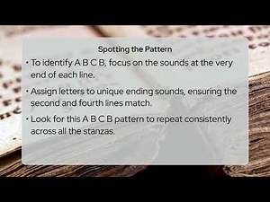 What Is The Typical Rhyme Scheme For Ballads?