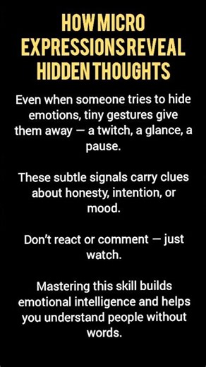 How Micro expressions Reveal Hidden Thoughts.Microexpressions happen in a split second.