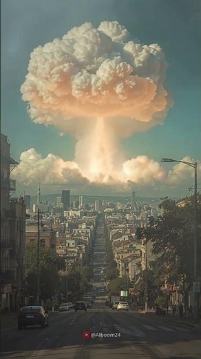 Nuclear Aftermath Drone View of Destroyed City #explosion