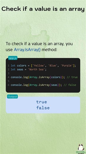 👩‍💻Check if a value is an array (JavaScript Arrays)