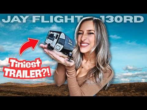 WORLD PREMIERE! The SMALLEST & MOST AFFORDABLE Camper?! Jay Flight 130RDW