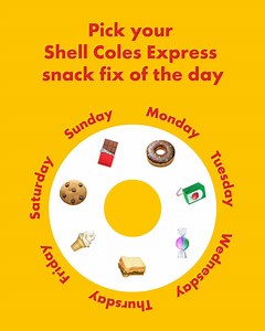 What's your Shell Coles Express snack fix of the day 遼索? Comment below, emoji answers only  | Shell | Facebook