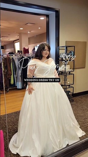 Wedding Dress Try on & plus size Check out full Full Video 2 see all looks #plussizeweddingdresses