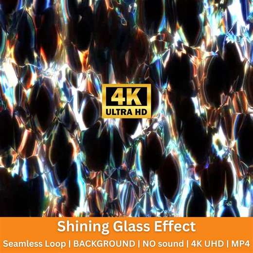 Shining Glass Effect 4K Background Animation | Seamless Loop Motion Backdrop - Etsy Australia