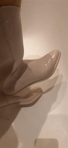 woman PVC boots asmr rubber sound #hunterboots #heeledboots #oddlysatisfying #rubber #asmr #boots