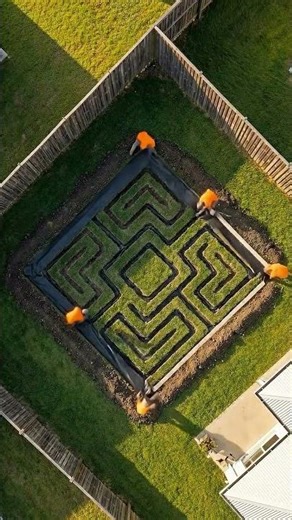 Hidden Garden Maze Transformation | Satisfying Backyard Build Timelapse
