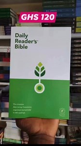 ✨ NLT DAILY READER’S BIBLE AVAILABLE NOW! ✨ Go through the entire Bible in one year with ease! The NLT Daily Reader’s Bible is arranged into 365 daily readings, combining the Old Testament and New Testament together so you read Scripture in a smooth, connected, and meaningful way. Each day takes about 15 minutes, perfect for busy people who still want to stay consistent in the Word. 🙏📖 💰 Price: GHS 120 Only! 📞 WhatsApp/Call to Order: 0533117891 / 0240806091 / 0544082966 🚚 Nationwide Deliver