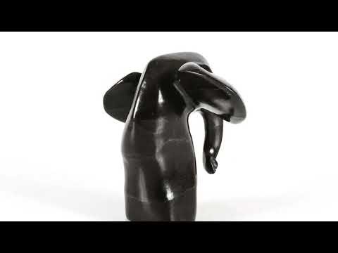Elephant Stone Carving | Hand-Carved African Wildlife Sculpture by African Masters of Stone