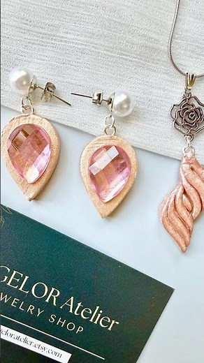 Blush Crystal Jewelry Set ✨ Handmade Elegance | Etsy Jewelry #handmadejewelry #etsyshop #jewelryset